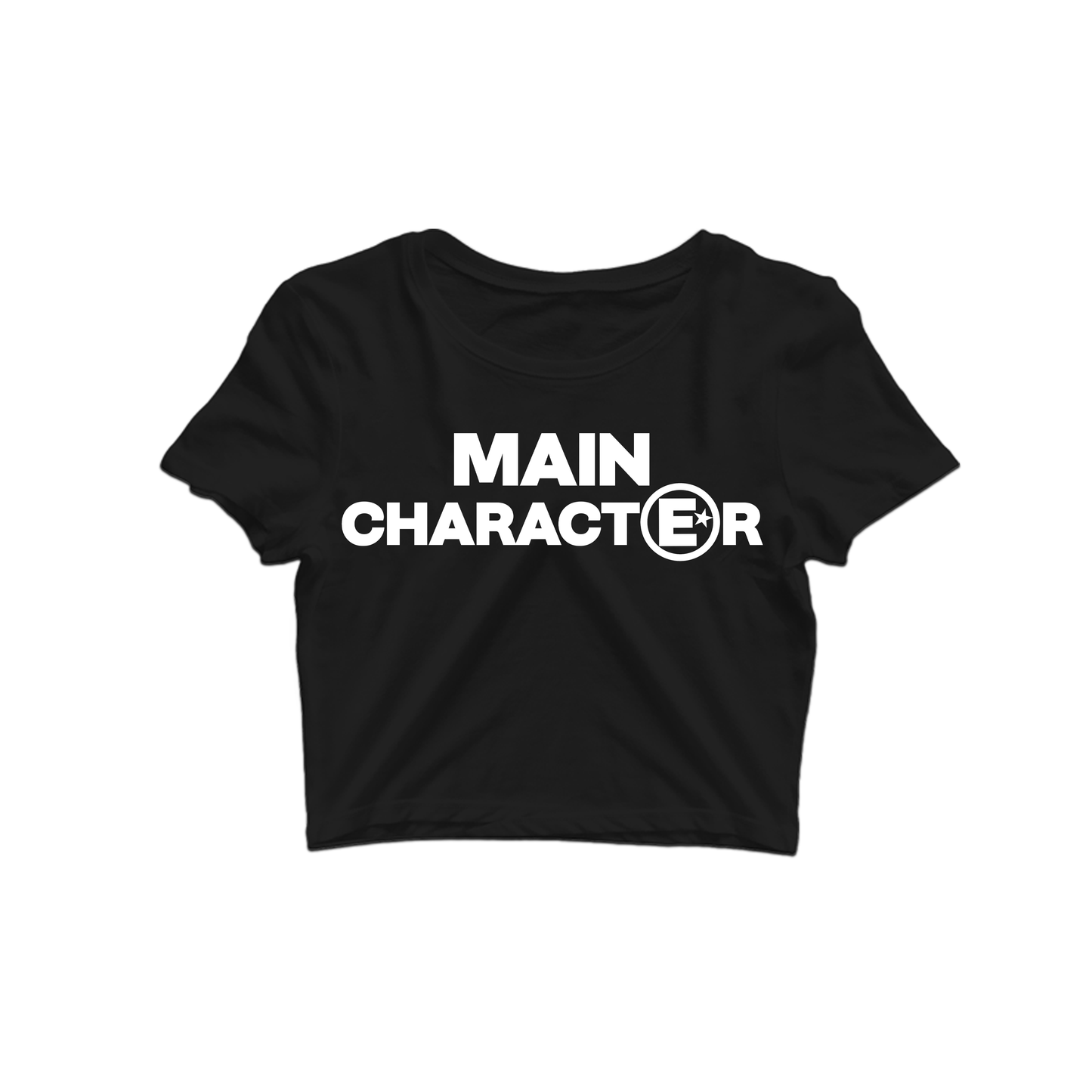 3. MAIN CHARACTER CROP TOP BLACK